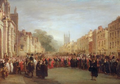 The Visit of the Prince Regent to Oxford, 1814 by George Jones